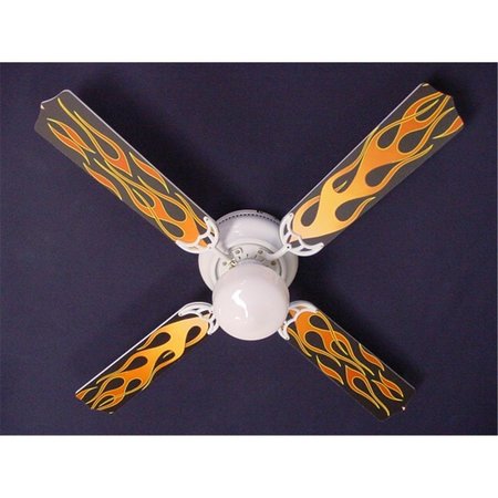 LIGHTITUP Flames Ceiling Fan 42 in. LI2543695